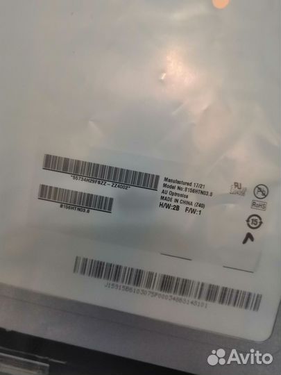 Матрица 15. 6 slim 30 pin оригинальная с asus