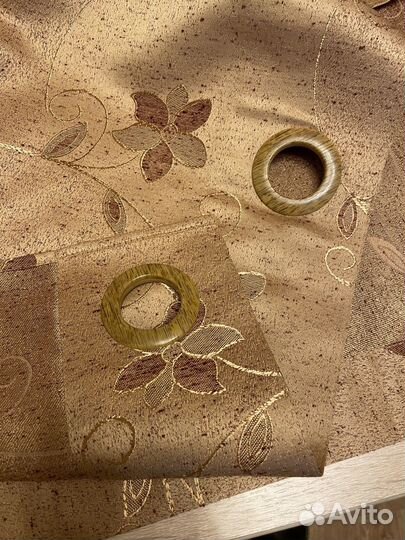 Шторы с люверсами пара по 145х236 см