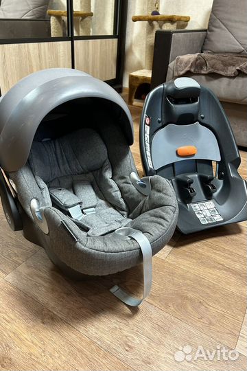 Автолюлька cybex aton Q с базой isofix