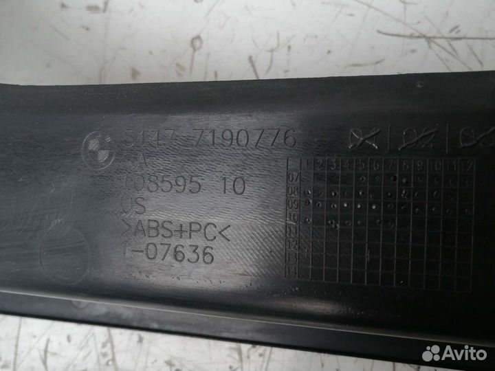 Накладки багажного проема BMW X6 E71