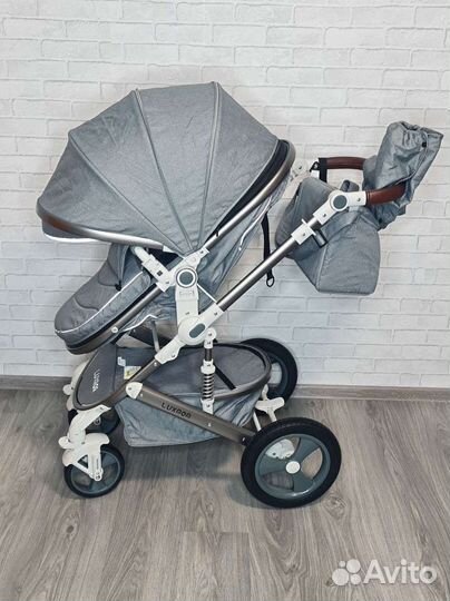 Коляска 3 в 1 новая luxmom 518