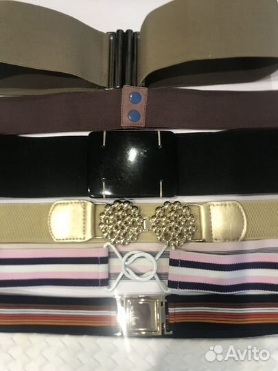 Ремни кожа и пряжки винтаж