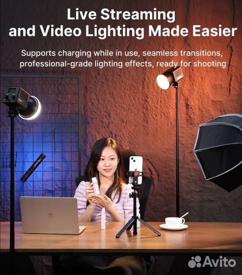 Крутой компактный видеосвет Ulanzi LT028/L023 40Вт