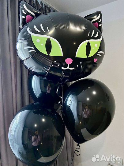 Котики разные с шариками