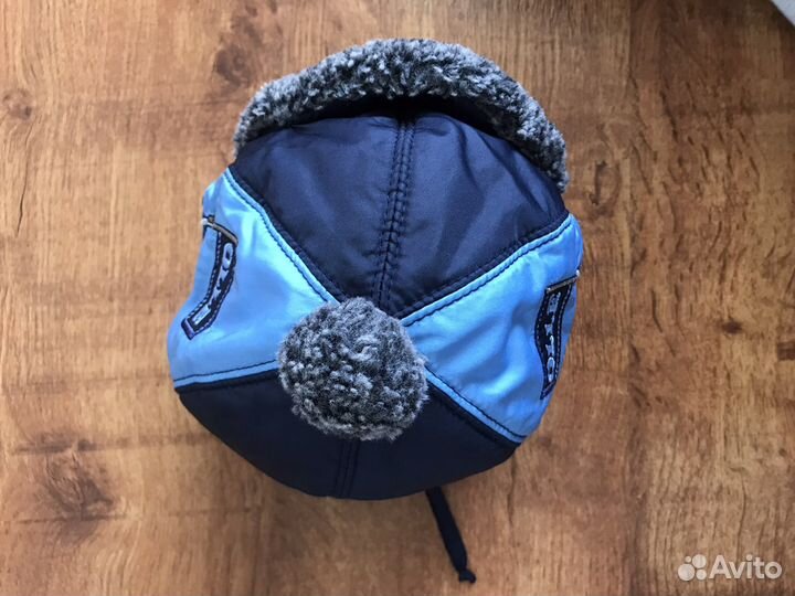 Зимняя шапка на мальчика 50 размер