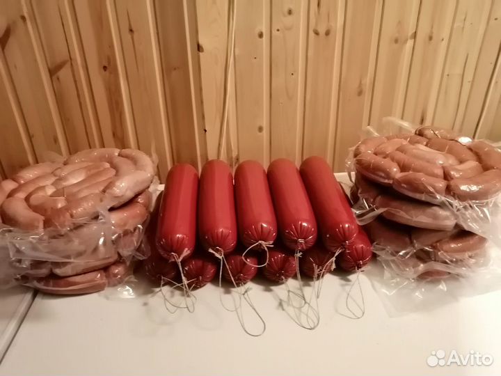 Домашняя колбаса, казылык,конина копченая