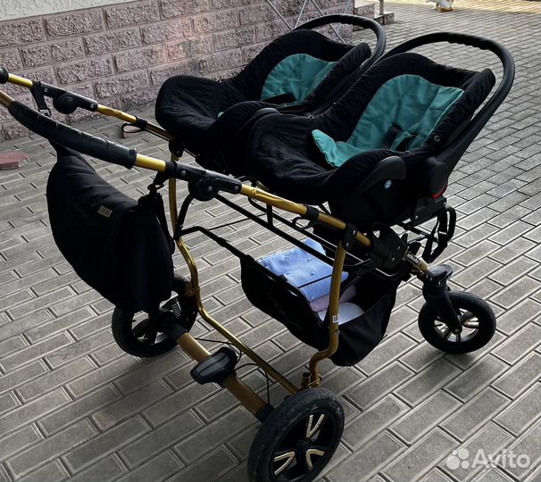 Коляска для двойни 3 в 1
