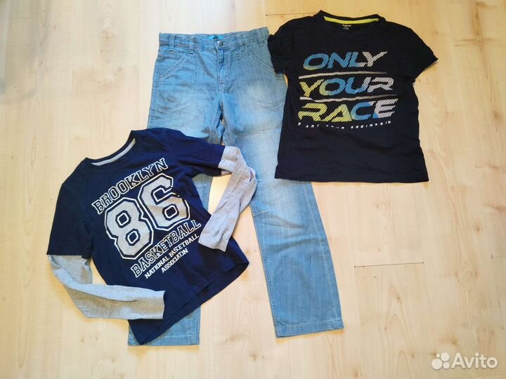 Джемпер, бомпер, джинсы, штаны р.140