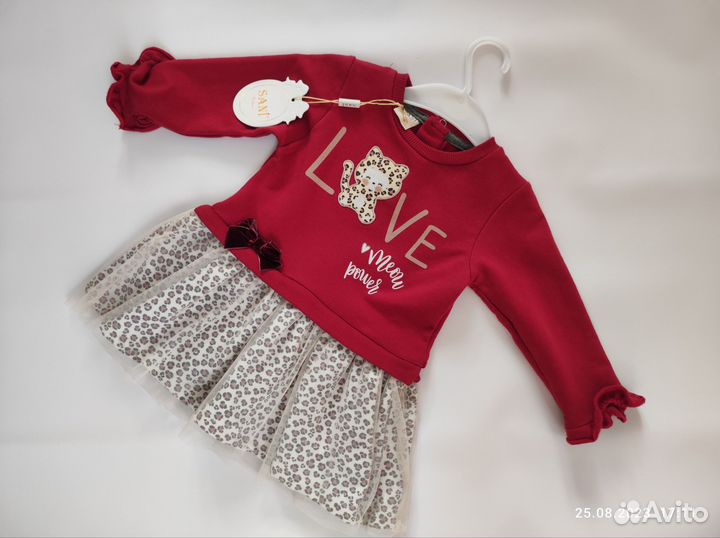 Платье для девочки новое 80