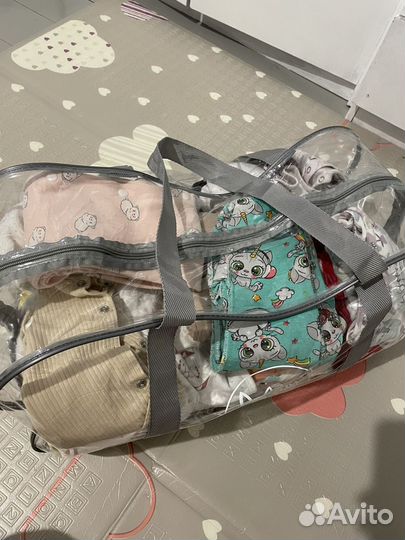 Детские вещи пакетом на девочку 56,62,68
