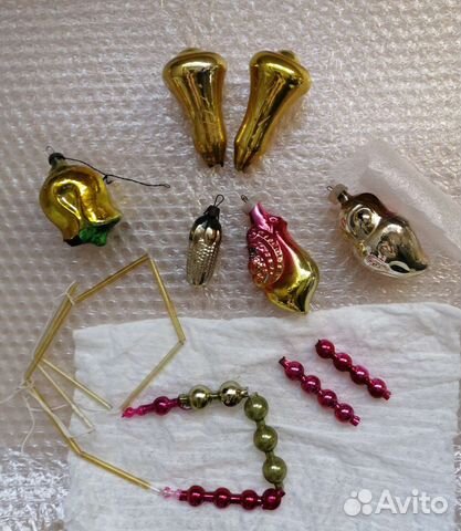 Ёлочные игрушки (есть с креплениями) под реставрац