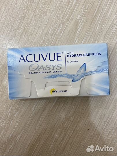 Линзы контактные acuvue oasys двухнедельные -0,75