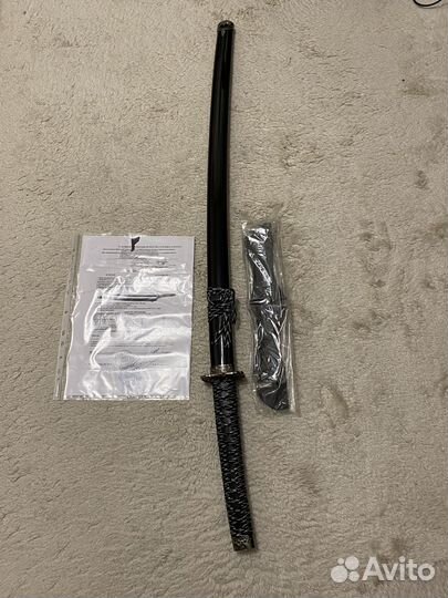 Катана на подставке сувенирный меч японский