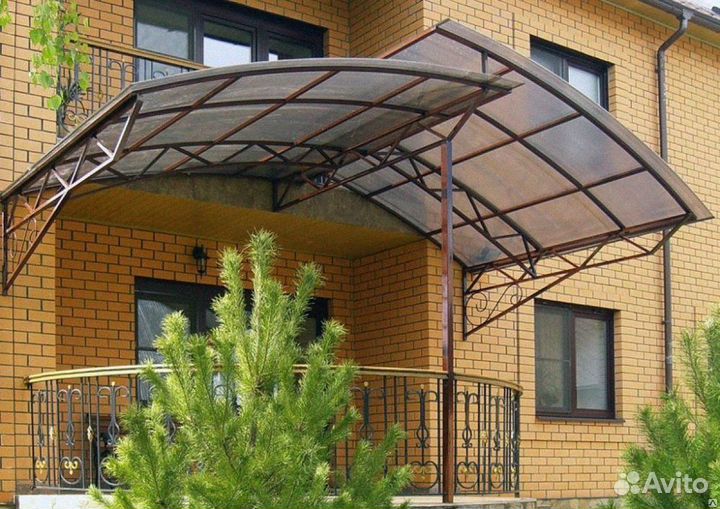 Навесы для авто / машин / навесы из поликарбоната