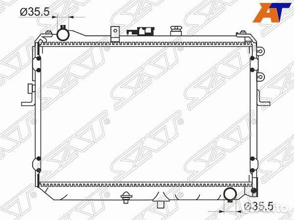 Радиатор mazda bongo SK22 R2\RF 98-03 D
