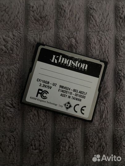 Карта CF Kingston Ultimate CompactFlash 16Gb 266X