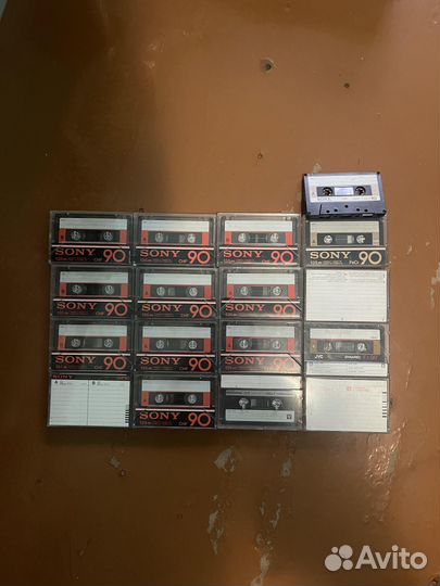 Аудио кассеты sony fecr, chf, tdk d90, jvc f1/90