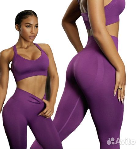 Бесшовный спортивный костюм женский М