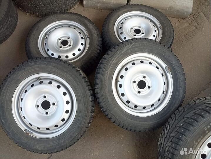 185/65 R14 Nokian Nordman 5 Зима Штампованные R14 pсd:4x100 ет:49 DIA:56.6
