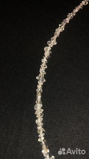 Бусы из натурального камня алмаза