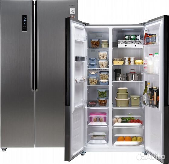 Холодильник Weissgauff wsbs 500 NFX Inverter