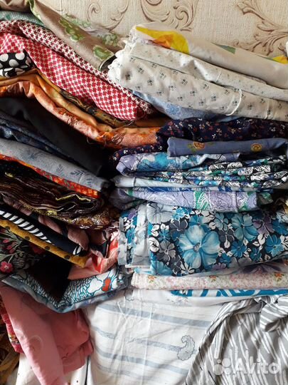 Отрезы ткани СССР бязь.сатин.лен.шерсть.бархат