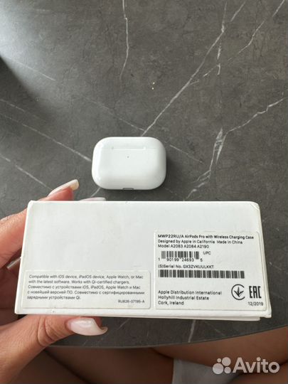 Беспроводные наушники apple airpods pro