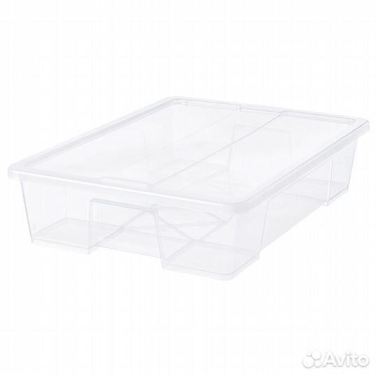 Контейнеры с крышкой икеа самла (новые), 55л 10 шт