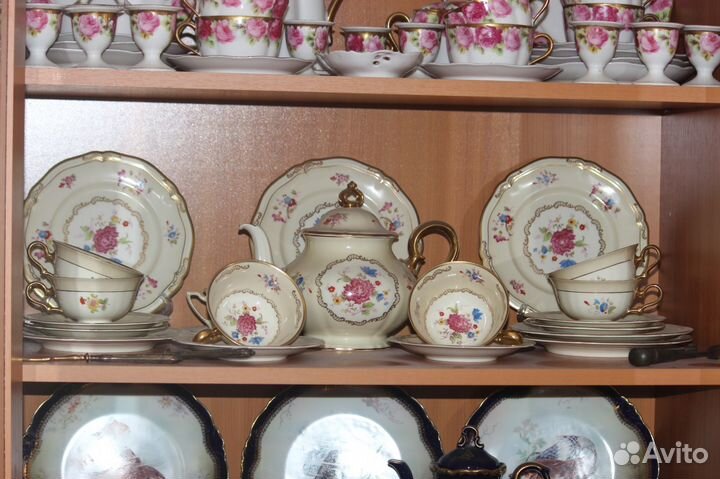 Антикварный чайный сервиз Розенталь, Германия