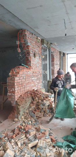 Демонтаж стен, полов, потолков Казань