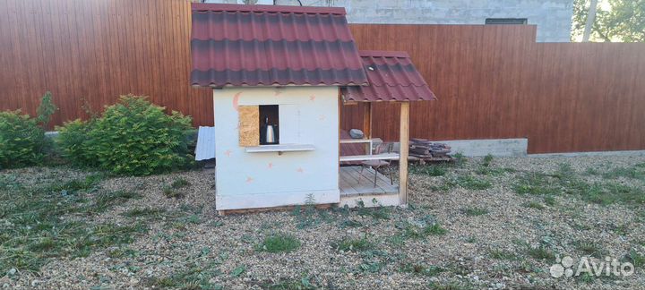 Детский деревянный домик для дачи