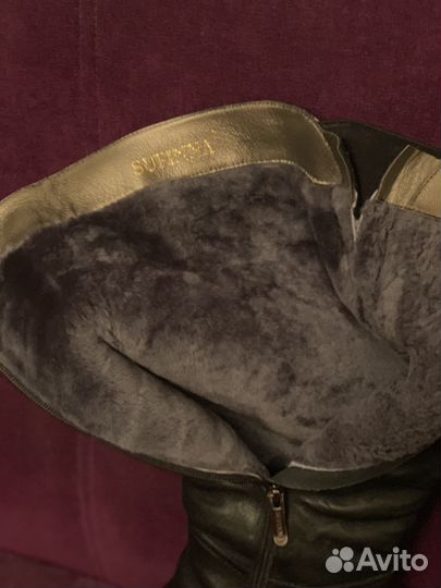 Сапоги женские натуральная кожа 39