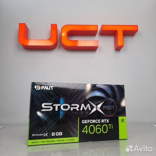 Видеокарта palit RTX4060 Ti stormx 8Гб Новая