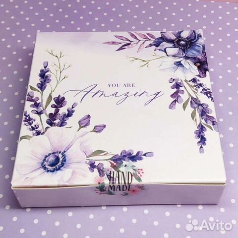 Подарочный бокс.Лаванда.Мыло ручной работы