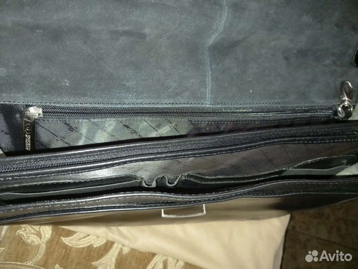 Мужской кожаный портфель новый Francesco Molinary