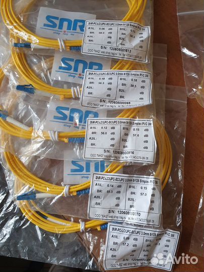 Оптический патч-корд SNR PC-LC/UPC-SC/UPC 3м 9/125