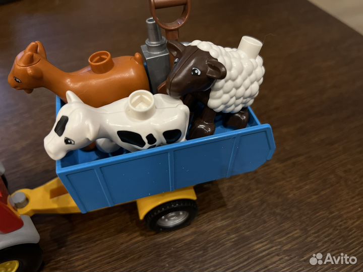 Трактор фермер и животные в загончике набор lego