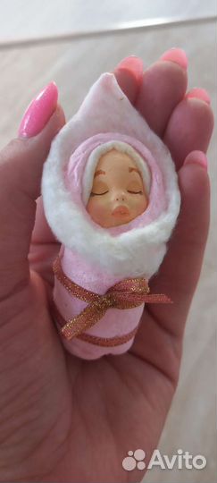 Ватные елочные игрушки