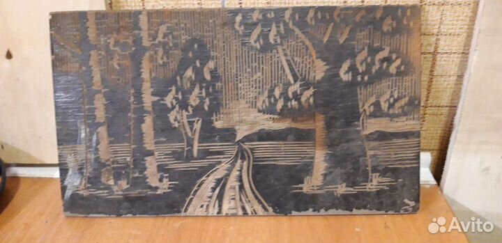 Картина по дереву