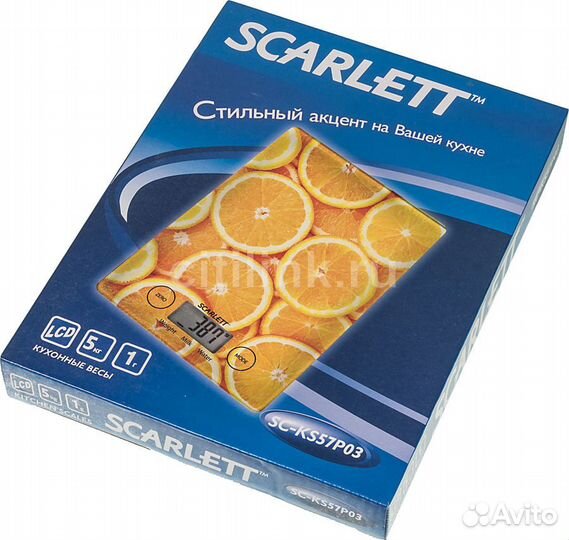 Весы кухонные электронные Scarlett SC-KSD57P98