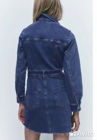 Джинсовое платье zara