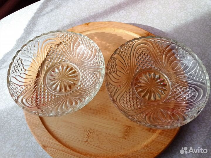 Блюдо ссср, хрусталь