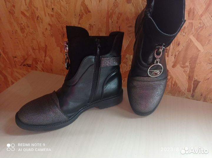 Ботинки демисезонные для девочки 36 размер