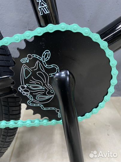 Велосипед BMX Fox 20 черно-бирюзовый
