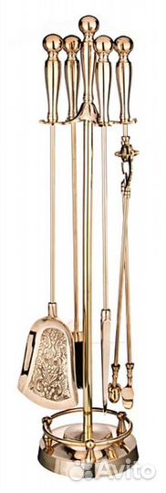 Набор каминных принадлежностей. Латунь