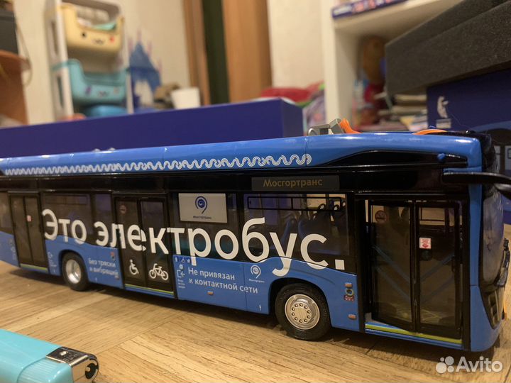 Модель автобуса электробус камаз 1:43