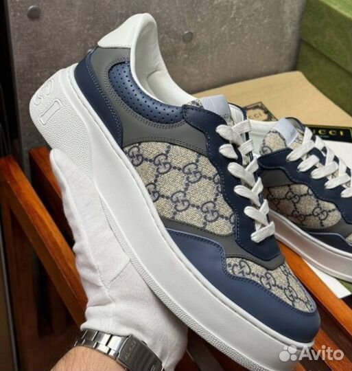 Мужские кеды gucci GG