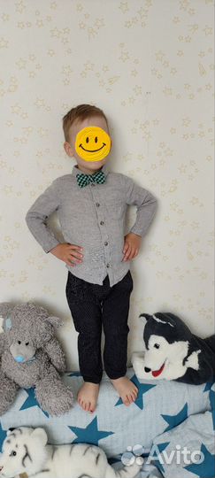 Костюм брюки+ рубашка для мальчика h&m 92