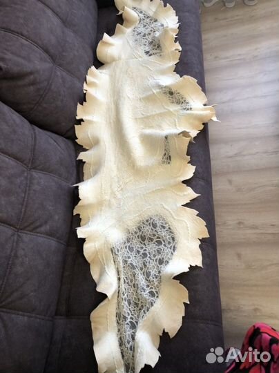 Валяный палантин, туника валяная