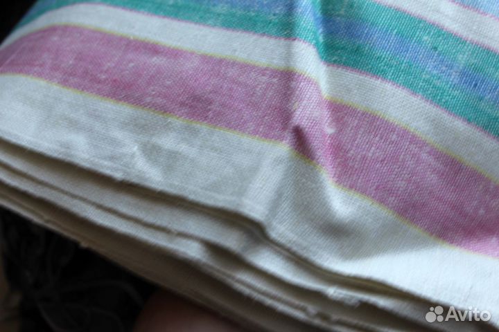 Ткань лен СССР 1970г- на полотенца лотом